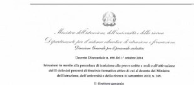 Iscrizione alla prova scritta TFA Iscrizione alla prova scritta TFA
