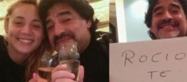 Rocío Oliva y Diego Armando Maradona Rocío Oliva y Diego Armando Maradona
