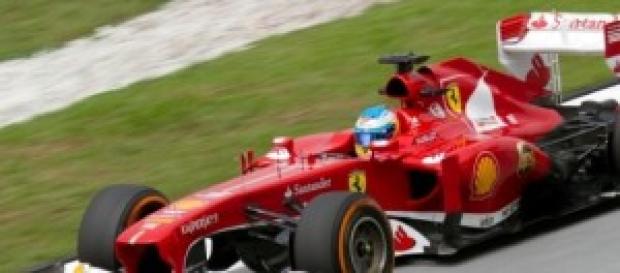 Fernando Alonso en su Ferrari. Fernando Alonso en su Ferrari.