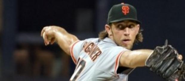 Madison Bumgarner, estrella emergente. Madison Bumgarner, estrella emergente.