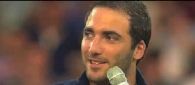 L'attaccante argentino Gonzalo Higuain L'attaccante argentino Gonzalo Higuain