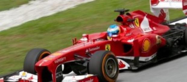 Fernando Alonso en un Ferrari. Fernando Alonso en un Ferrari.
