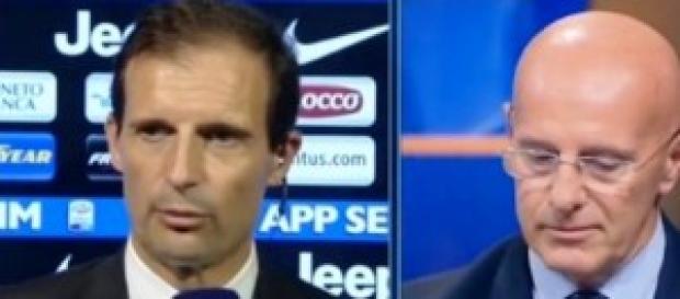 Allegri-Sacchi, nuova polemica dopo Juventus-Roma. Allegri-Sacchi, nuova polemica dopo Juventus-Roma.