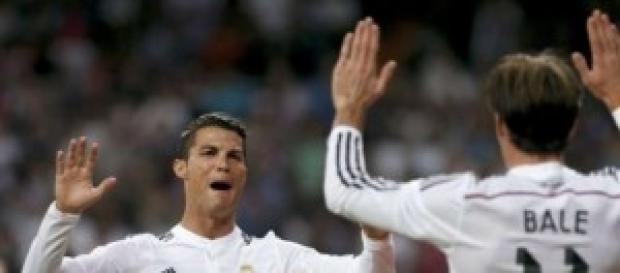 Cristiano celebra uno de sus goles Cristiano celebra uno de sus goles