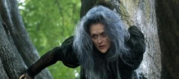 Meryl Streep nei panni della strega cattiva. Meryl Streep nei panni della strega cattiva.