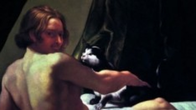 Jeune homme nu au chat sur un lit (1620-1622)