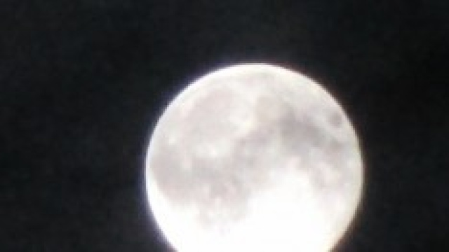 La luna piena di ottobre brilla in cielo