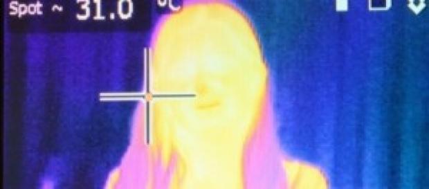 Imagem térmica parcial mulher Imagem térmica parcial mulher