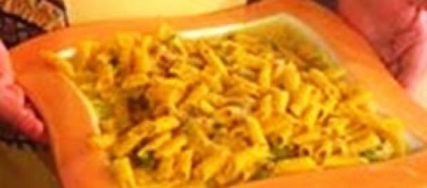 Garganelli ai fiori di zucca Garganelli ai fiori di zucca