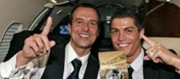 Mendes con Cristiano Ronaldo Mendes con Cristiano Ronaldo