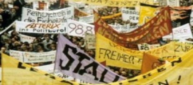 "Wir sin das Volk", manifestaciones pacificas "Wir sin das Volk", manifestaciones pacificas