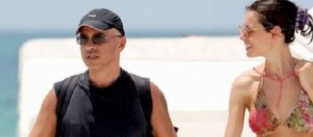 Eros Ramazzotti con sua moglie Marica Eros Ramazzotti con sua moglie Marica