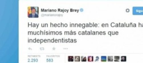 El Twitter de Mariano Rajoy, presidente de España.