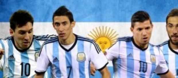 Messi, Di María, Agüero, Higuaín Messi, Di María, Agüero, Higuaín