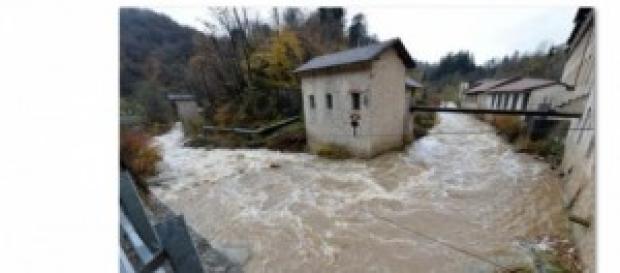 Mulino invaso dall'acqua Mulino invaso dall'acqua