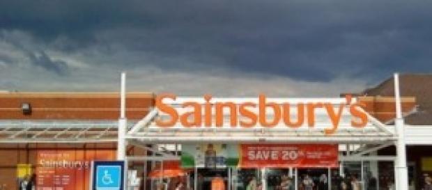 Sainsbury shop sign in the UK Sainsbury shop sign in the UK