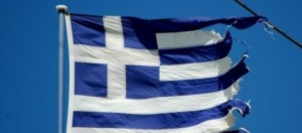 La bandiera della Grecia. La bandiera della Grecia.
