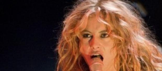 Paulina Rubio en una actuación Paulina Rubio en una actuación