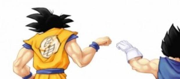 Goku y Vegeta unidos por el universo Goku y Vegeta unidos por el universo