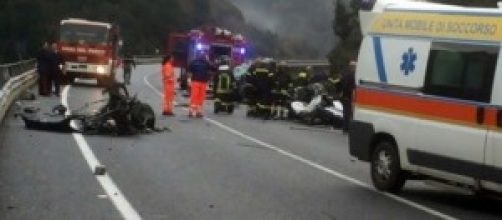 L'incidente sulla statale Jonio-Tirreno 