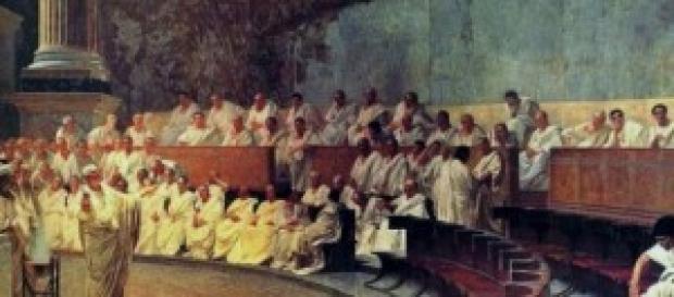 Filósofos reunidos en el ágora Filósofos reunidos en el ágora