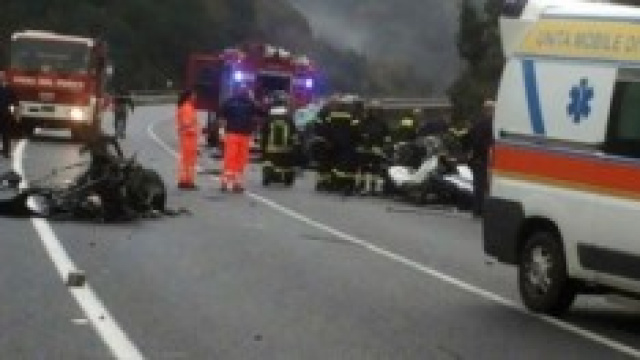 L'incidente sulla statale Jonio-Tirreno 