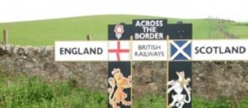 Scottish and English land border