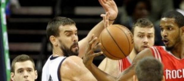 Marc Gasol durante el partido de anoche Marc Gasol durante el partido de anoche