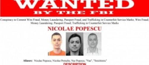 La taglia dell'FBI su Nicolae Popescu