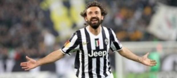 Pirlo autore del goal dell'1-0 ad Empoli Pirlo autore del goal dell'1-0 ad Empoli
