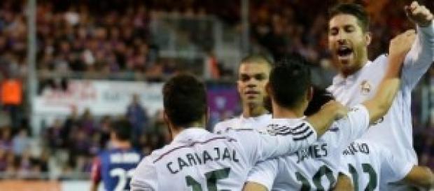 Los blancos celebran un gol. Foto: Real Madrid Los blancos celebran un gol. Foto: Real Madrid