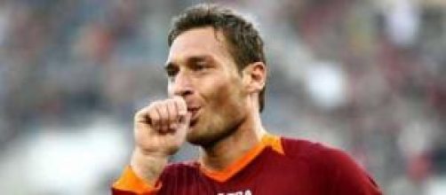 Francesco Totti in rete contro il CSKA 