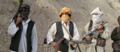 Un gruppo di talebani afghani. 