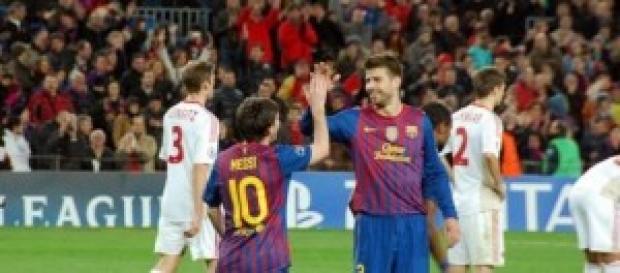 Pique y Messi vuelven a ser claves. Pique y Messi vuelven a ser claves.