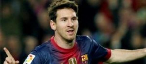 Messi celebrando uno de sus goles