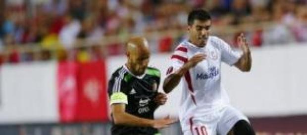 Imagen del partido de ida en Sevilla Imagen del partido de ida en Sevilla