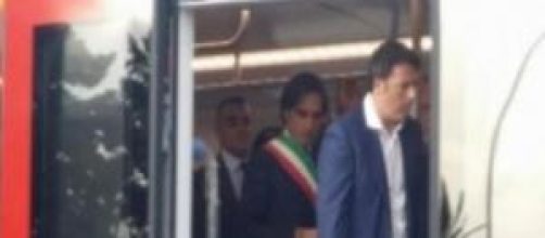 Matteo Renzi con il sindaco Giuseppe Falcomatà