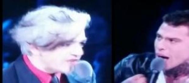 Fedez e Morgan litigano all'Xtra Factor Fedez e Morgan litigano all'Xtra Factor