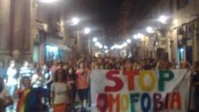 Manifestazione contro l'omofobia a Palermo