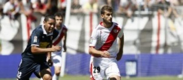 Leo Baptistao con el rayo vallecano Leo Baptistao con el rayo vallecano