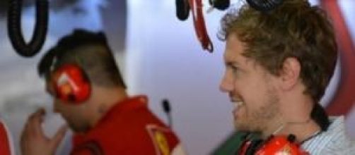 Sebastian Vettel, primi giri sulla Ferrari