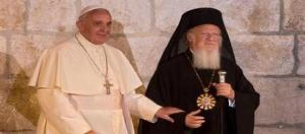 El Papa Francisco y el Patriarca Bartolomé I El Papa Francisco y el Patriarca Bartolomé I