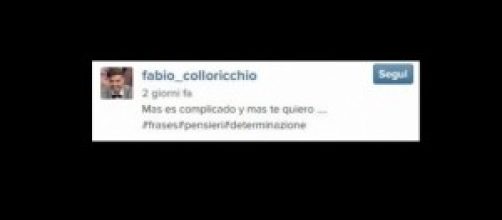 Frase di Fabio su Instagram