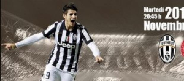 Álvaro Morata con la Juventus. Álvaro Morata con la Juventus.