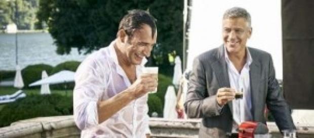 Jean Dujardin y George Clooney Jean Dujardin y George Clooney