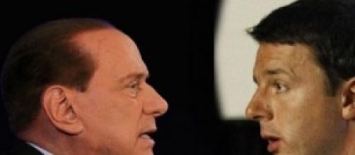 Berlusconi e Renzi a confronto.
