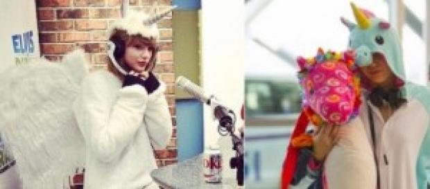 Taylor, vestida como su colega Taylor, vestida como su colega