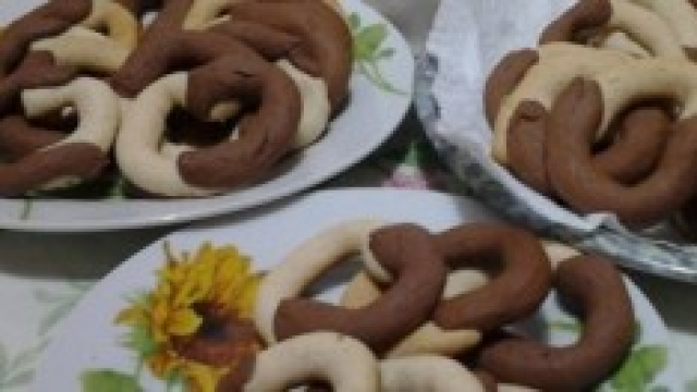 Ciambelline light panna e cacao.