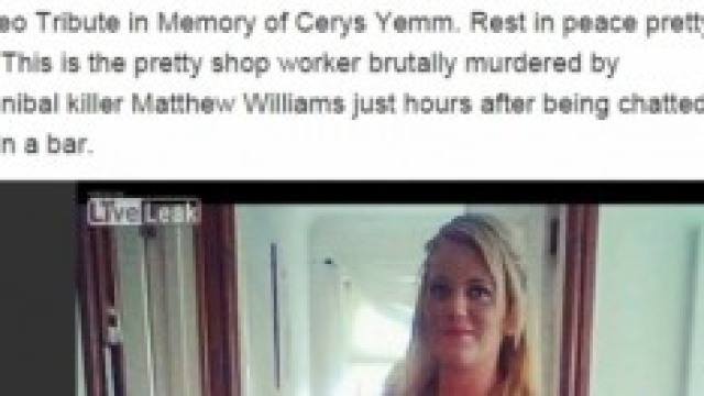 Video in ricordo di Cerys uccisa da un pazzo