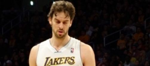 Pau Gasol con los Lakers.